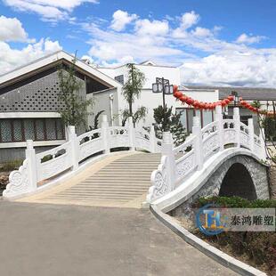 石雕栏板汉白玉石栏杆校园升旗台别墅庭院大理石拱桥河道护栏围栏
