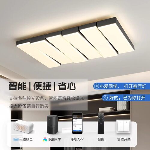 意式极简客厅吸顶灯2025年新款现简约大气客厅主灯全屋套餐组合
