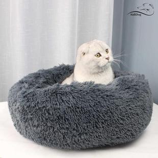 狗宠物长毛绒厂家可垫子批发拆洗猫垫用款 圆形猫垫狗窝窝 可款 四季