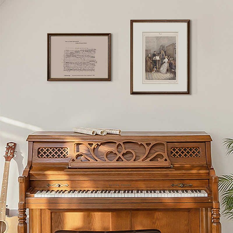 小狗圆舞曲 复古艺术琴谱装饰画美式小众文艺挂画入门玄关装饰画,家居饰品,现代装饰画,淘宝优惠券,粉丝福利购,淘宝优惠卷