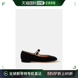 香港直邮Gianvito Rossi 吉安维托 罗西 女士搭扣带天鹅绒玛丽珍