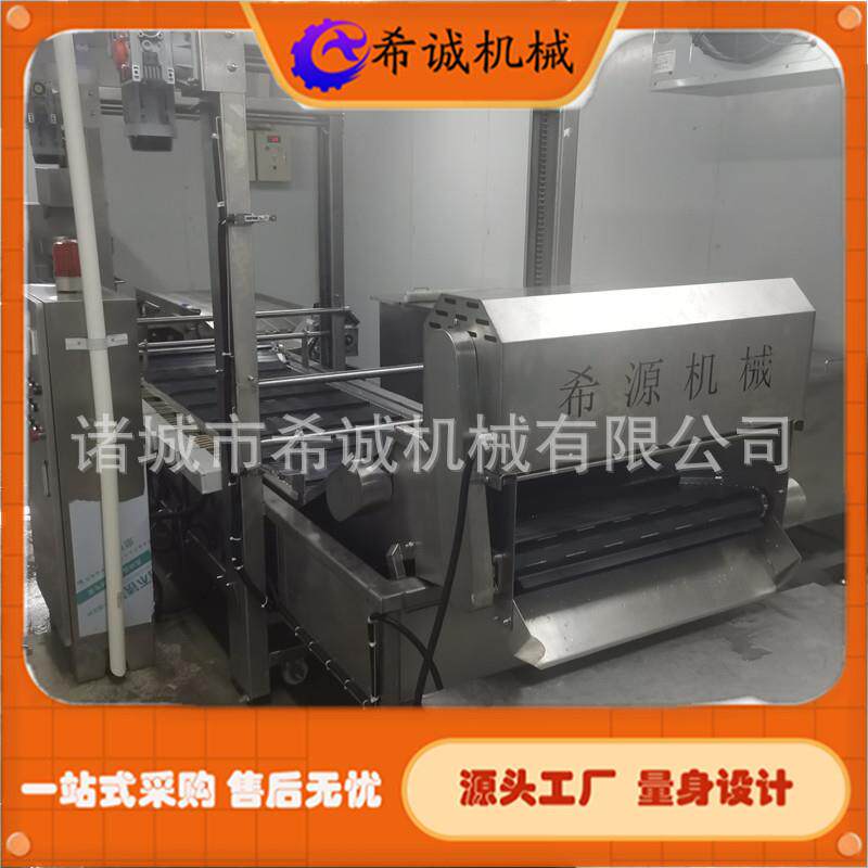 XC-4000型肉丸油炸机 大排肉排油炸流水线 连续入料炸丸子机器