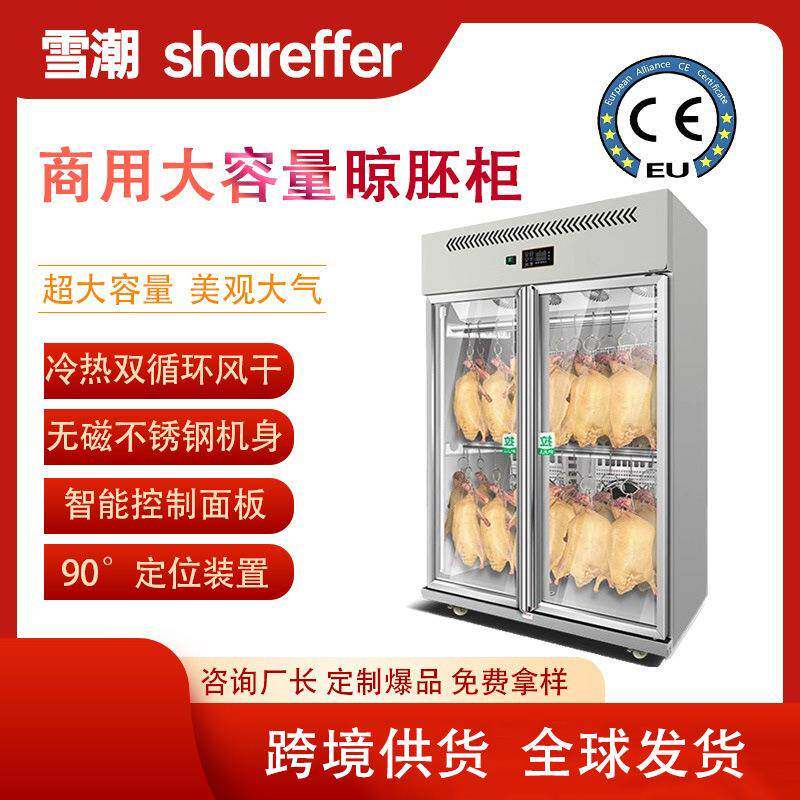 智能风干晾鸭柜烧腊烧鹅鸭胚风冷保鲜商用挂乳鸽烤鸭风干柜