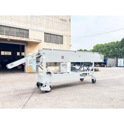 移动装车伸缩皮带机进车厢14m纸箱面粉布卷装卸LC-M4C-14输送机