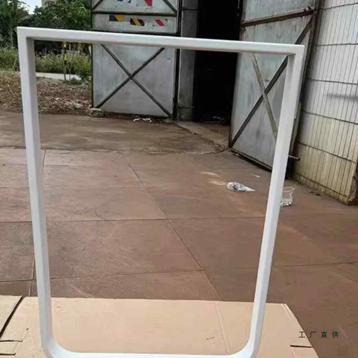 腿黑色吧台餐台书脚桌单边支撑脚橱柜腿台架支架985铁艺可调节定