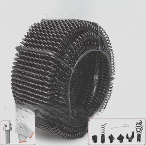 管道疏通机弹簧16mm家用管道堵塞疏通弹簧通下水道疏通器电动工具