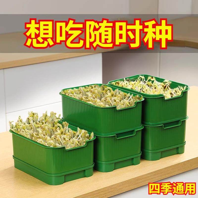 豆芽盆厨房发豆芽盆育苗盘种植发芽盆大容量绿豆芽发芽盆