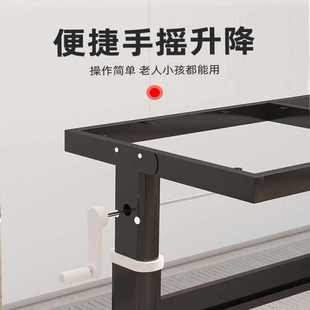 电竞升降桌腿支架加粗电脑书铁艺桌子腿金属桌脚架子桌架底座