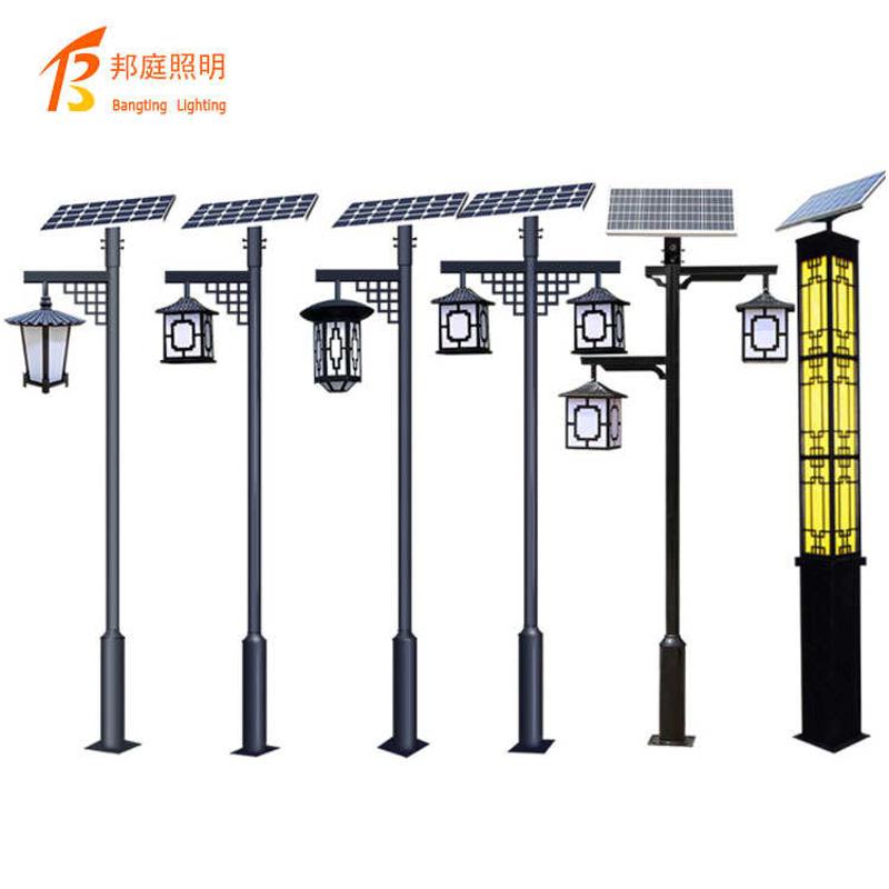 邦庭太阳能景观灯单双头LED墙壁灯防水庭院超亮新农村阳台灯路灯