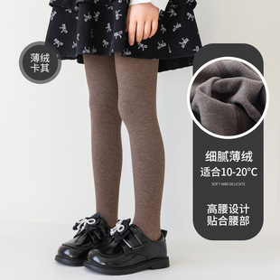 裤袜女学生厚款大屁屁儿童打底袜厚款女孩加绒一体秋装黑色连裤