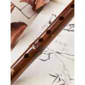 正品 亦竹笛子大漆竹笛专业演奏级级端高档学生考紫成人儿童乐器高