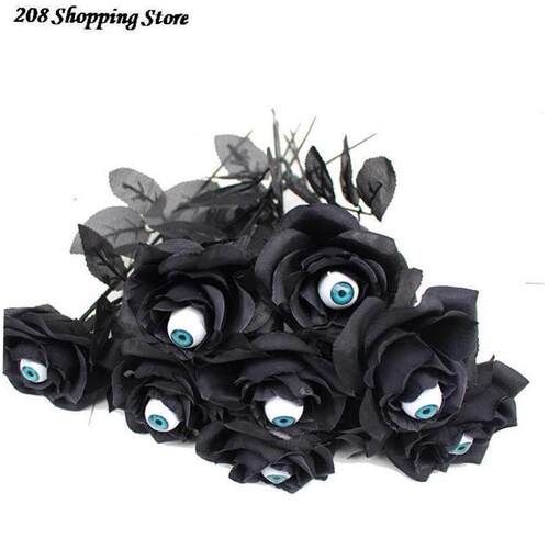 Horror Flower Rose Artificial Flower With Eyeball Halloween