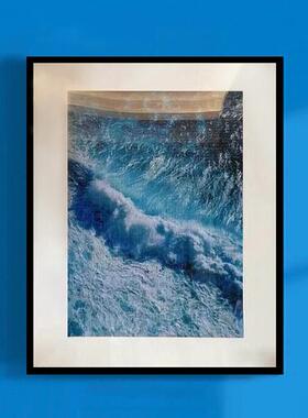实木拼图相框Printworks海浪500片38x52拼图相框专用