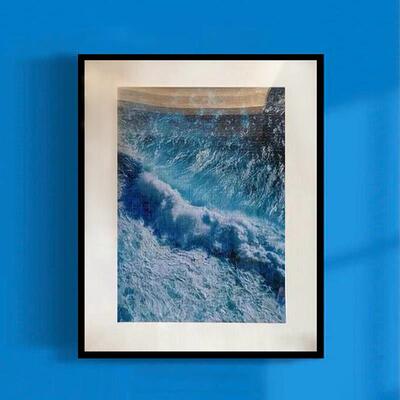 实木拼图相框Printworks海浪500片38x52拼图相框专用