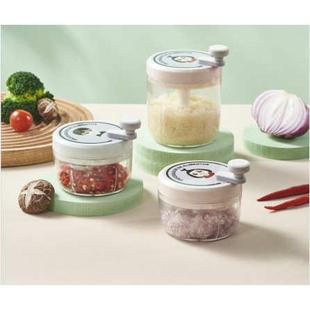 包邮 一件代发 简约家用手动拉蒜器多功能不锈钢捣蒜器辅食料理机