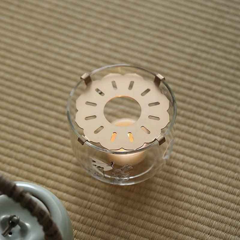 宜室茶话松鹤玻璃温茶炉小火炉蜡烛煮茶底座保温暖茶器围炉煮茶,餐饮具,茶具礼盒,淘宝优惠券,粉丝福利购,淘宝优惠卷