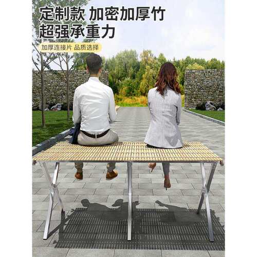 便携地摊架子摆货架可伸缩折叠竹席摆摊桌子多功能夜市摊位展包邮