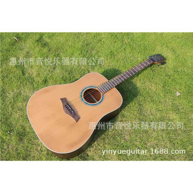 厂家直销40寸41寸木吉他云杉玫瑰木面单板工厂吉它guitar电吉