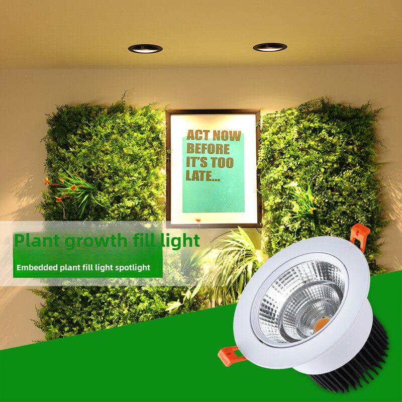 彷太阳Led植物生长灯绿色植物墙蔬菜嵌入式植物墙反纪律着色多肉