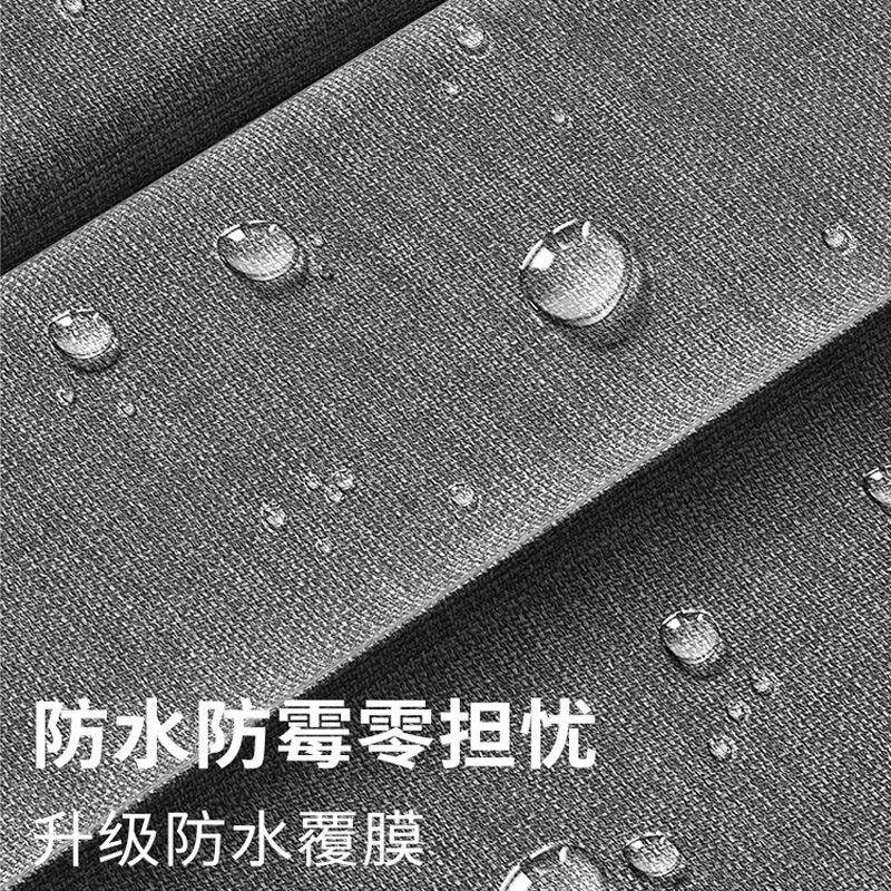 室折叠浴帘套装免打孔隐形防水折叠帘防霉帘干卫生间隔断浴布淋浴