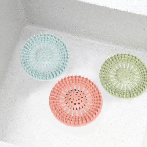 Bathroom sink drain filter, floor drain cover, toilet basin