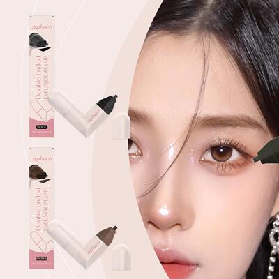 The zephoco dual-ended eyeliner series features a stamp tip