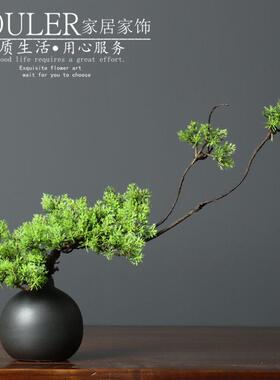 中式仿真迎客松美人松罗汉松植物盆景办公桌面茶室禅意装饰花摆件