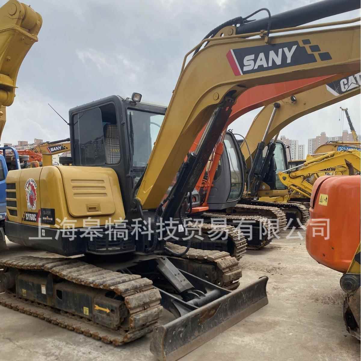 科技挖掘机SY60C挖机微型挖掘机抓斗小型挖机配件出口
