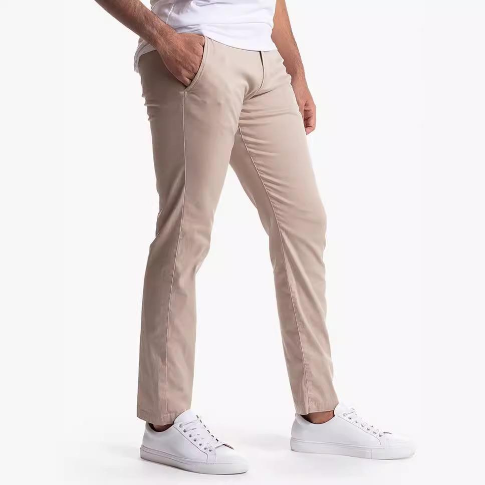 Ice silk casual pants for men youth waterproof quick-drying