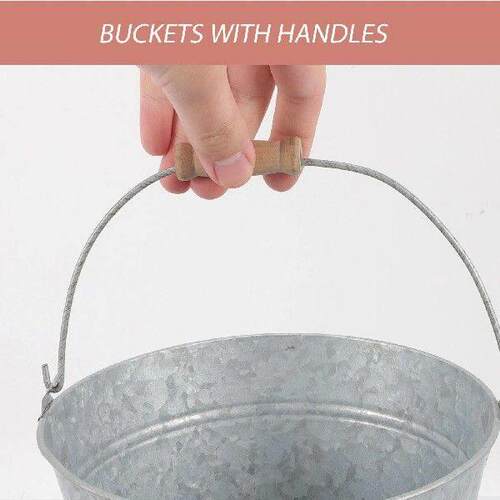 Stainless Steel Bucket Small Buckets Metal Vases Planter