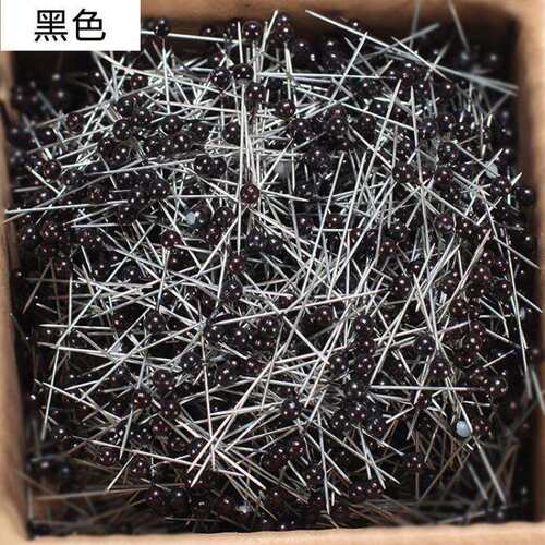 枚裁床大号彩色小号图钉珍珠珠针大头针服装内牙定位针固定针