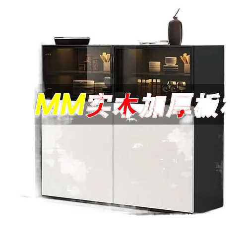 QP5餐边柜酒柜茶水柜靠墙餐边柜小户型客厅家用碗柜大容量储物收