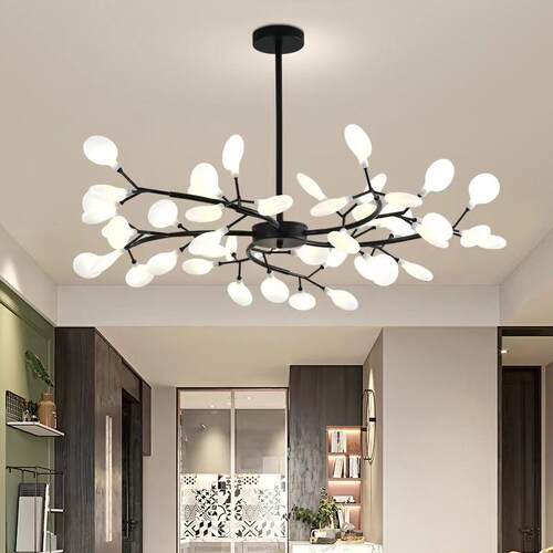 萤火虫吊灯客厅灯现代简约卧室餐厅创意个性枝形大气北欧网红灯具