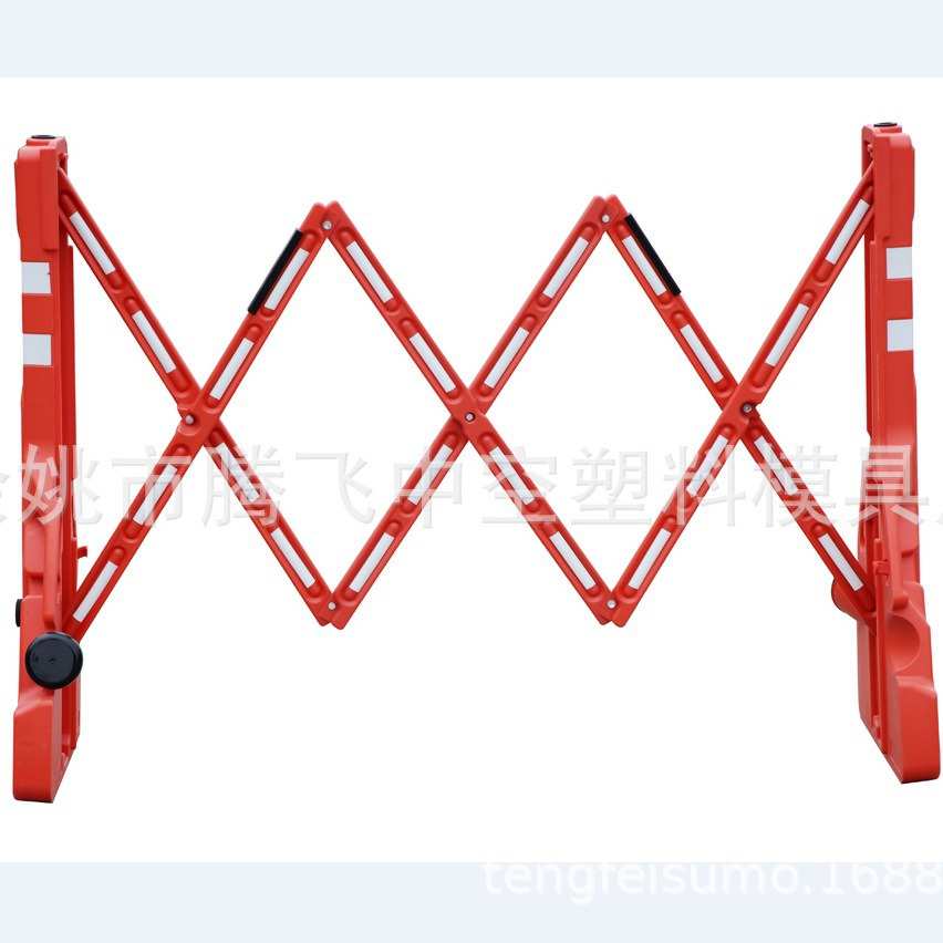 塑料可伸缩围栏，折叠式道路施工隔离护栏，临时可移动防护围栏