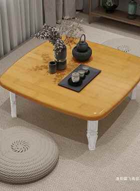 折桌小炕桌家用地桌饭桌榻榻米矮桌57703床上叠书桌折叠宿餐桌舍