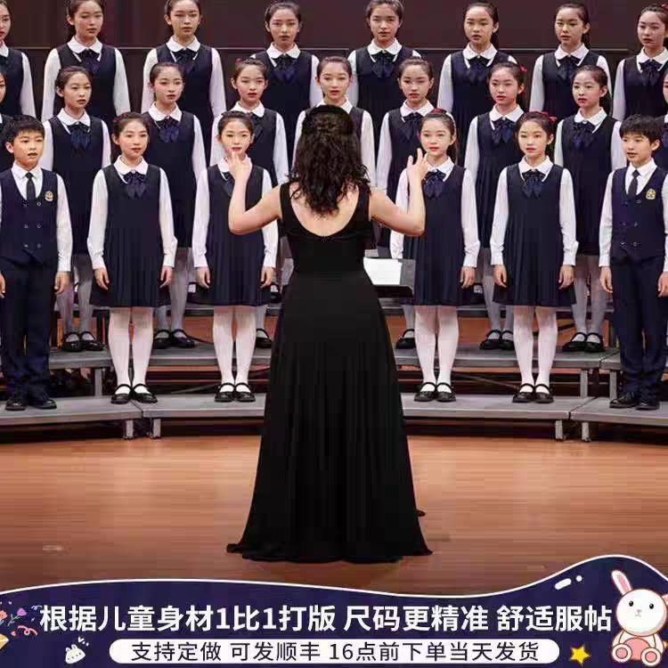 六一儿童演出服装大合唱表演英伦风礼服中小学生校服班服诗歌朗诵