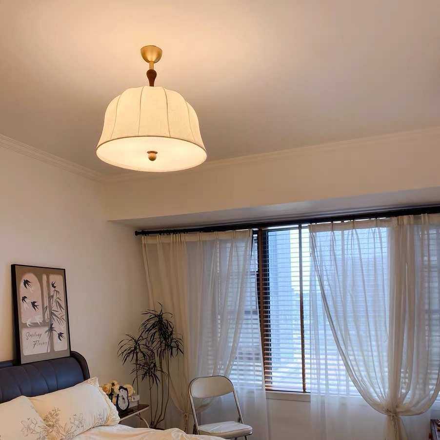 布艺花纹法式中古风卧室书房吸顶灯温馨复古南洋风阳台客厅餐厅灯,家装灯饰光源,智能吸顶灯,淘宝优惠券,粉丝福利购,淘宝优惠卷