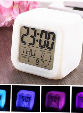 Night-light LED electronic clock alarm small 夜光静音小闹钟