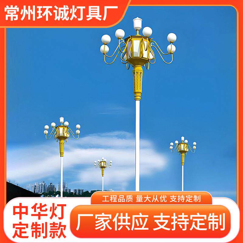 玉兰灯中华灯8-15米仿古组合灯公园别墅庭院户外照明路灯led灯