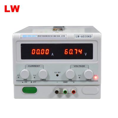 LW6020KD龙威60V20A数显LED测试老化直流稳压流可调电源高精度