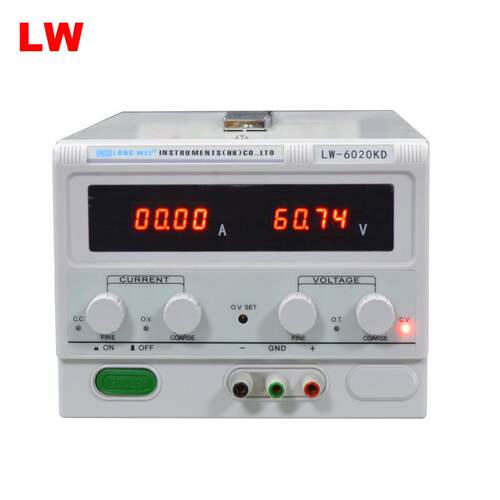 LW6020KD龙威60V20A数显LED测试老化直流稳压流可调电源高精度