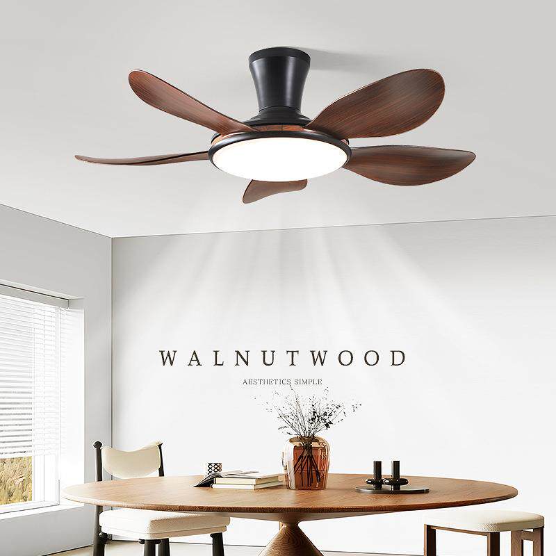 吸顶风扇灯中古风家用客厅卧室餐厅带电风扇一体新中式复古吊扇灯