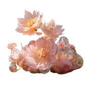 中秋国庆节商场中庭大型纸艺花装 饰 饰dp点手工商业美陈落亚克力装