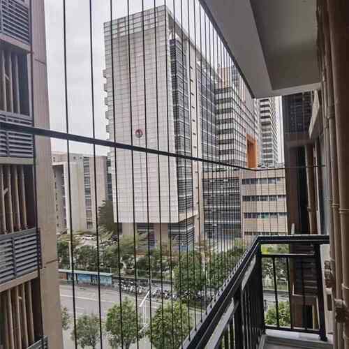 阳台防护网实心钢条隐形防盗网不锈钢新型防盗窗高层儿童防坠网