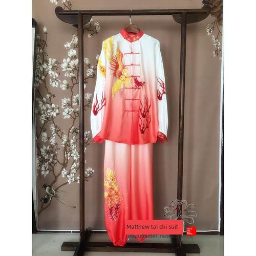 高档雷新太极服，春夏武表服，女子太术极服，练习服，专业马演服