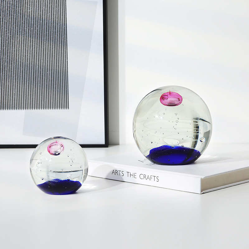 北欧ins星空气泡玻璃球摆件样板间儿童房电视柜家居创意饰品摆设