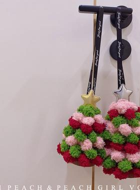 11114星星扭扭棒圣诞树挂件车挂门挂壁挂圣诞节氛围装饰摆件挂饰