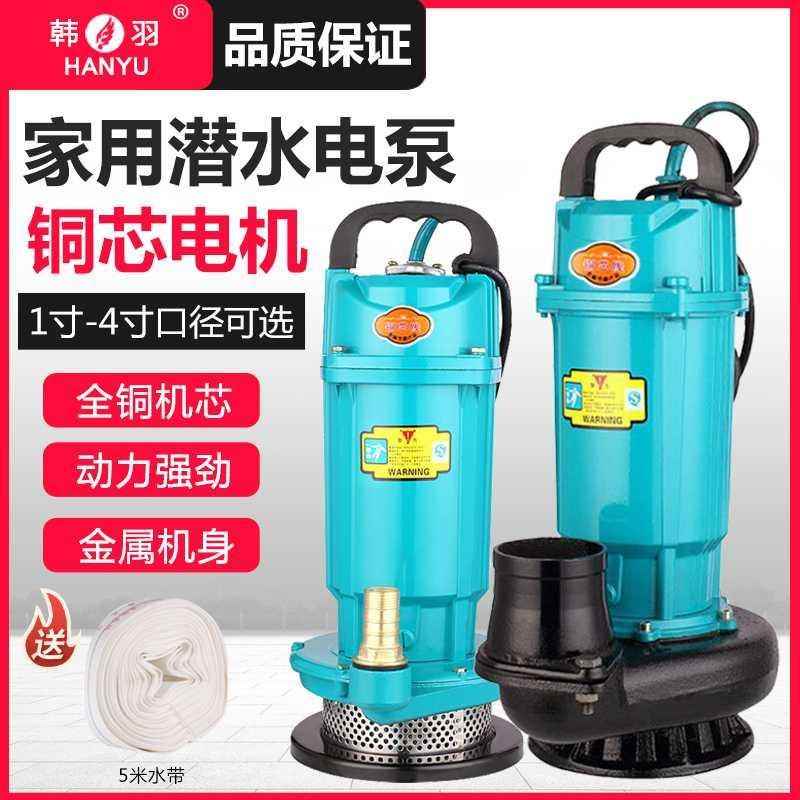 家用潜水泵220V高扬程农用抽水泵机清水泵污水泵喷泉小型喷灌泵
