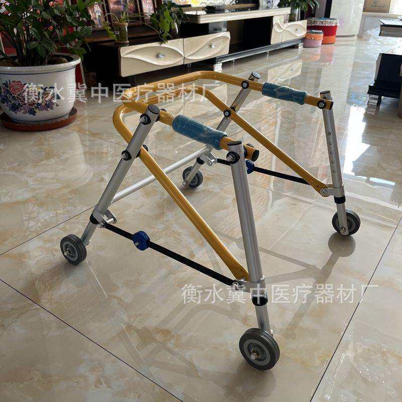 儿童助行学步车可调小孩带轮助行器下肢康复助步器训练站立架