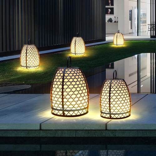 太阳户外庭灯中式别墅阳台露台花院能园布置氛围家111灯用院子草